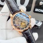 Perfect Replica Patek Philippe Rose Gold Skeleton Watch 43mm